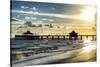 Fishing Pier Fort Myers Beach at Sunset - Florida-Philippe Hugonnard-Stretched Canvas