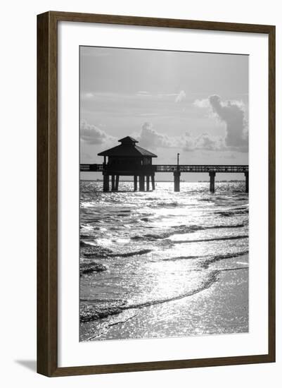 Fishing Pier Fort Myers Beach at Sunset - Florida-Philippe Hugonnard-Framed Photographic Print