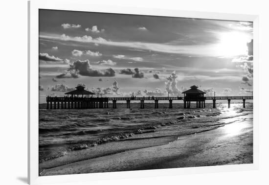 Fishing Pier Fort Myers Beach at Sunset - Florida-Philippe Hugonnard-Framed Photographic Print