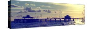 Fishing Pier Fort Myers Beach at Sunset - Florida-Philippe Hugonnard-Stretched Canvas