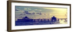 Fishing Pier Fort Myers Beach at Sunset - Florida-Philippe Hugonnard-Framed Photographic Print