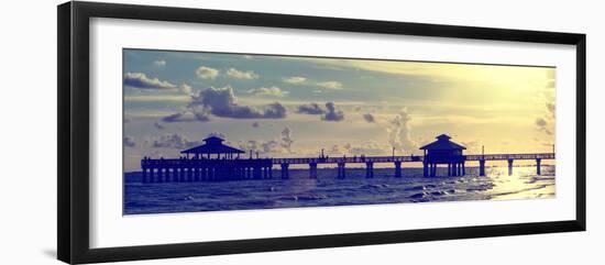 Fishing Pier Fort Myers Beach at Sunset - Florida-Philippe Hugonnard-Framed Photographic Print