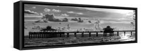 Fishing Pier Fort Myers Beach at Sunset - Florida-Philippe Hugonnard-Framed Stretched Canvas