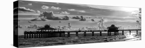 Fishing Pier Fort Myers Beach at Sunset - Florida-Philippe Hugonnard-Stretched Canvas