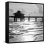 Fishing Pier Fort Myers Beach at Sunset - Florida-Philippe Hugonnard-Framed Stretched Canvas