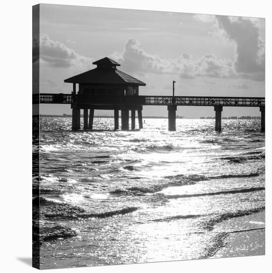 Fishing Pier Fort Myers Beach at Sunset - Florida-Philippe Hugonnard-Stretched Canvas