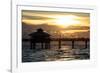 Fishing Pier Fort Myers Beach at Sunset-Philippe Hugonnard-Framed Photographic Print