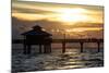 Fishing Pier Fort Myers Beach at Sunset-Philippe Hugonnard-Mounted Photographic Print
