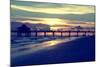 Fishing Pier Fort Myers Beach at Sunset-Philippe Hugonnard-Mounted Photographic Print