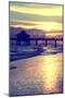 Fishing Pier Fort Myers Beach at Sunset-Philippe Hugonnard-Mounted Photographic Print