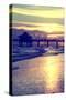 Fishing Pier Fort Myers Beach at Sunset-Philippe Hugonnard-Stretched Canvas