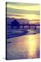 Fishing Pier Fort Myers Beach at Sunset-Philippe Hugonnard-Stretched Canvas