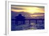 Fishing Pier Fort Myers Beach at Sunset-Philippe Hugonnard-Framed Photographic Print