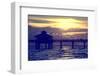 Fishing Pier Fort Myers Beach at Sunset-Philippe Hugonnard-Framed Photographic Print