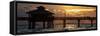 Fishing Pier Fort Myers Beach at Sunset-Philippe Hugonnard-Framed Stretched Canvas