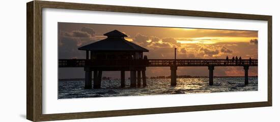 Fishing Pier Fort Myers Beach at Sunset-Philippe Hugonnard-Framed Photographic Print