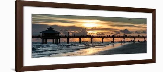 Fishing Pier Fort Myers Beach at Sunset-Philippe Hugonnard-Framed Photographic Print