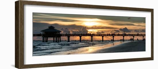 Fishing Pier Fort Myers Beach at Sunset-Philippe Hugonnard-Framed Photographic Print