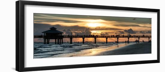 Fishing Pier Fort Myers Beach at Sunset-Philippe Hugonnard-Framed Photographic Print