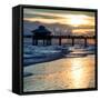 Fishing Pier Fort Myers Beach at Sunset-Philippe Hugonnard-Framed Stretched Canvas