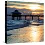 Fishing Pier Fort Myers Beach at Sunset-Philippe Hugonnard-Stretched Canvas