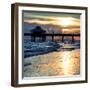 Fishing Pier Fort Myers Beach at Sunset-Philippe Hugonnard-Framed Photographic Print