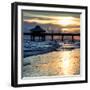 Fishing Pier Fort Myers Beach at Sunset-Philippe Hugonnard-Framed Photographic Print