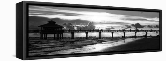 Fishing Pier Fort Myers Beach at Sunset-Philippe Hugonnard-Framed Stretched Canvas