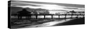 Fishing Pier Fort Myers Beach at Sunset-Philippe Hugonnard-Stretched Canvas