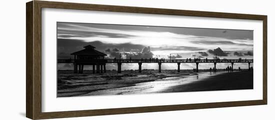 Fishing Pier Fort Myers Beach at Sunset-Philippe Hugonnard-Framed Photographic Print