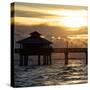 Fishing Pier Fort Myers Beach at Sunset-Philippe Hugonnard-Stretched Canvas