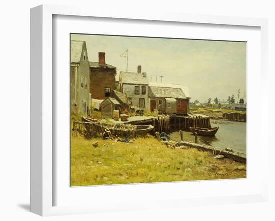 Fishing Pier-John Joseph Enneking-Framed Giclee Print