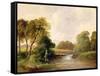 Fishing: Playing a Fish-William E. Jones-Framed Stretched Canvas