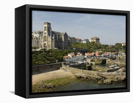 Fishing Port, Biarritz, Basque Country, Pyrenees-Atlantiques, Aquitaine, France, Europe-Robert Harding-Framed Stretched Canvas