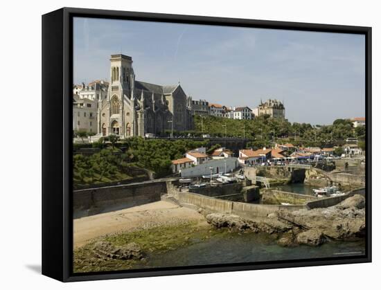Fishing Port, Biarritz, Basque Country, Pyrenees-Atlantiques, Aquitaine, France, Europe-Robert Harding-Framed Stretched Canvas