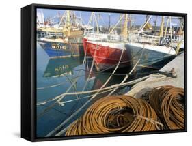 Fishing Port, Kilmore Quay, County Wexford, Leinster, Eire (Ireland)-Bruno Barbier-Framed Stretched Canvas
