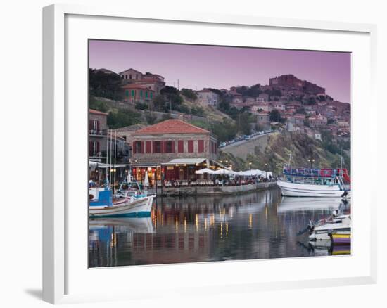 Fishing Port, Lesvos, Mithymna, Northeastern Aegean Islands, Greece-Walter Bibikow-Framed Photographic Print