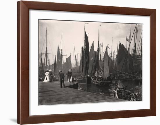Fishing Port, Lowestoft-Historic Collection-Framed Premium Giclee Print