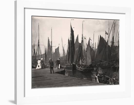 Fishing Port, Lowestoft-Historic Collection-Framed Premium Giclee Print