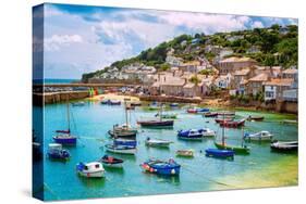 Fishing Port of Mousehole Village, Cornwall, England-Xantana-Stretched Canvas
