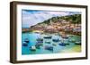 Fishing Port of Mousehole Village, Cornwall, England-Xantana-Framed Photographic Print