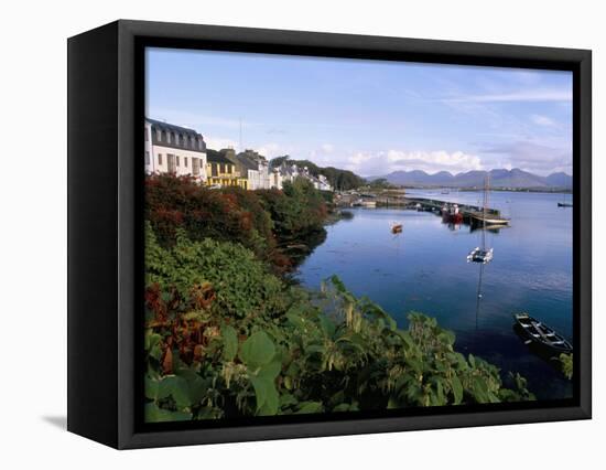 Fishing Port, Roundstone Village, Connemara, County Galway, Connacht, Eire (Ireland)-Bruno Barbier-Framed Stretched Canvas