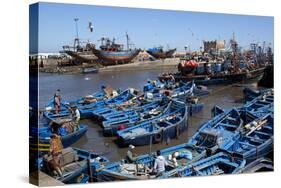 Fishing Port with Traditional Boats in Front of the Old Fort-Stuart Black-Stretched Canvas