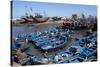 Fishing Port with Traditional Boats in Front of the Old Fort-Stuart Black-Stretched Canvas