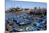 Fishing Port with Traditional Boats in Front of the Old Fort-Stuart Black-Mounted Photographic Print