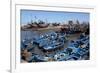 Fishing Port with Traditional Boats in Front of the Old Fort-Stuart Black-Framed Photographic Print