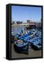 Fishing Port with Traditional Boats in Front of the Old Fort-Stuart Black-Framed Stretched Canvas