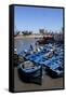 Fishing Port with Traditional Boats in Front of the Old Fort-Stuart Black-Framed Stretched Canvas