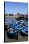 Fishing Port with Traditional Boats in Front of the Old Fort-Stuart Black-Stretched Canvas