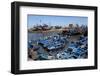 Fishing Port with Traditional Boats in Front of the Old Fort-Stuart Black-Framed Photographic Print